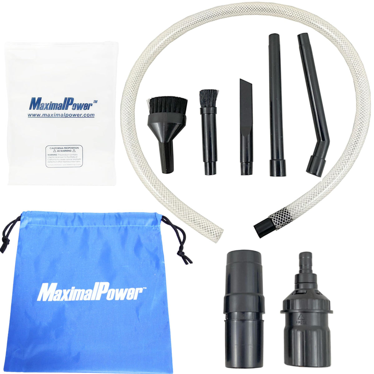 MaximalPower Mini/Micro Vacuum Attachment Tool Kit 8-PC Set for Bissell Miele Shark - Combo Packs (Combo B)