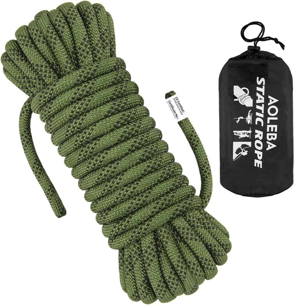 10.5 mm Static Climbing Rope 10M(32ft) 20M(64ft) 30M(96ft) 50M(160ft) 70M(230ft) Outdoor Rock Climbing Rope, Escape