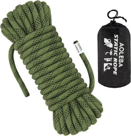 10.5 mm Static Climbing Rope 10M(32ft) 20M(64ft) 30M(96ft) 50M(160ft) 70M(230ft) Outdoor Rock Climbing Rope, Escape
