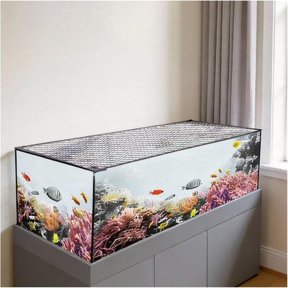 Magnetic Mesh Aquarium Lid, Cat Proof Fish Tank Lid, Anti-Jumping Cover