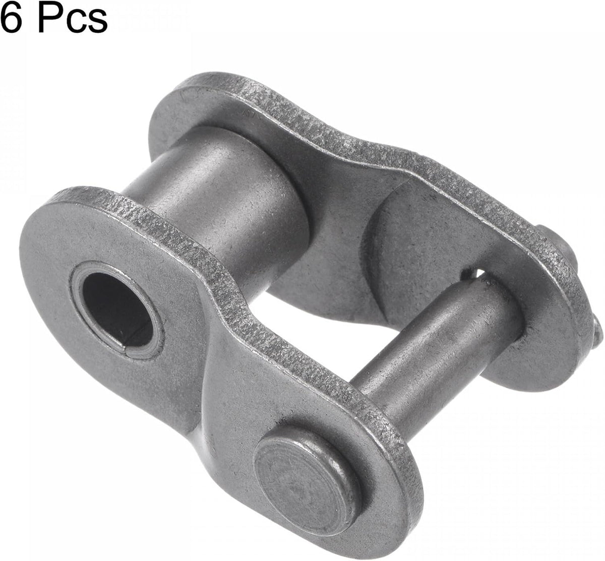 uxcell 6Pcs #80 Chain Offset Half Link Roller, 1" Pitch Carbon Steel, Standard Chain End Connector Split Links for 16A Chain