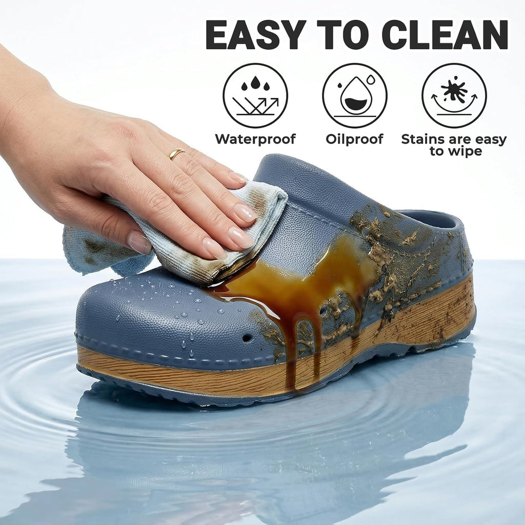 Nursing Clogs for Women and Men, Non-Slip Closed Toe Work Shoes