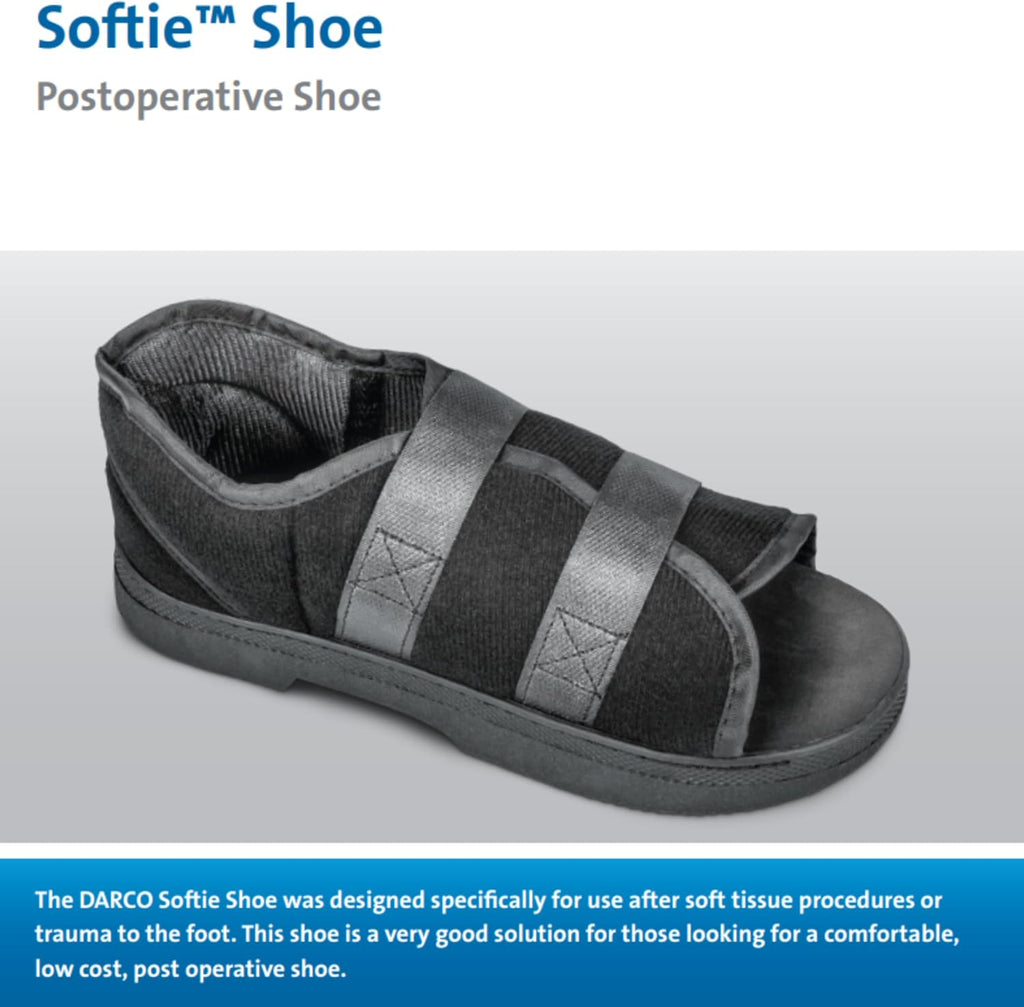 International Softie Surgical Shoe – Women’s Medium (US 6.5–8) – Lightweight Post-Operative Support – Part # STW2B