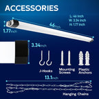 hykolity 4FT LED Shop Light Linkable,8000LM(300w Equivalent),5000K