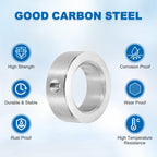 MECCANIXITY 2Pcs Shaft Collars 30mm Bore 1 Screw 45mm OD 16mm Thick