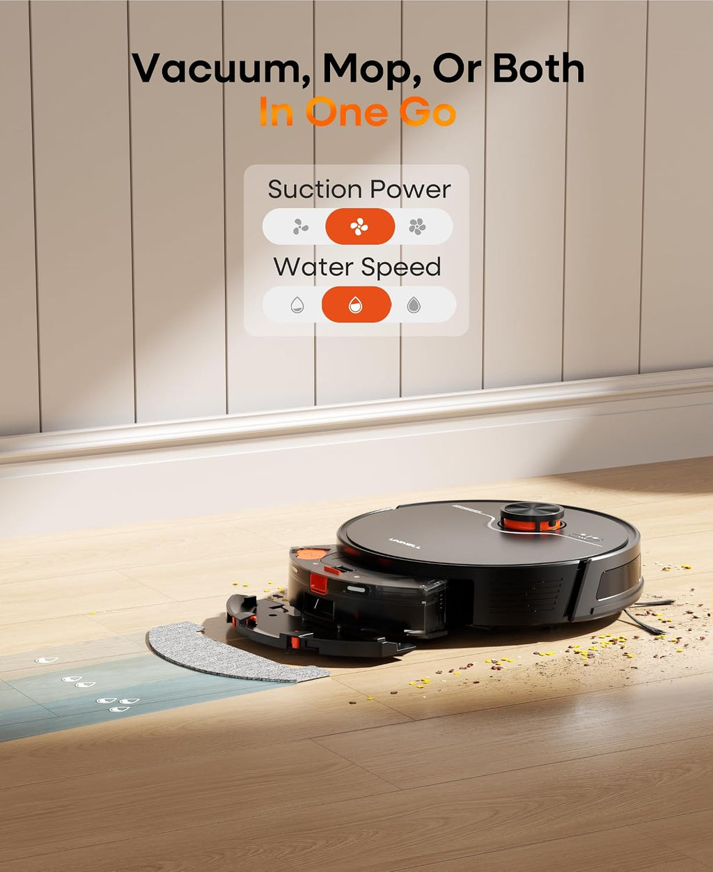 Robot Vacuum and Mop 7000Pa LiDAR Self-Empty Station | Robot Vacuum Ultra quiet cleaning, Alexa voice control