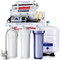 RCC1UP-AK, 100 GPD 7-Stage Reverse Osmosis Under Sink Water Filtration System with Boost Pump, Alkaline