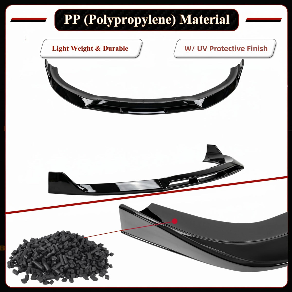 Front Lip Splitter Spoiler for Dodge Charger 2015-2023 Accessories