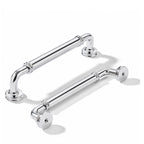 5 Pack 5 Inch Solid Zinc Alloy Polished Chrome Cabinet Pulls