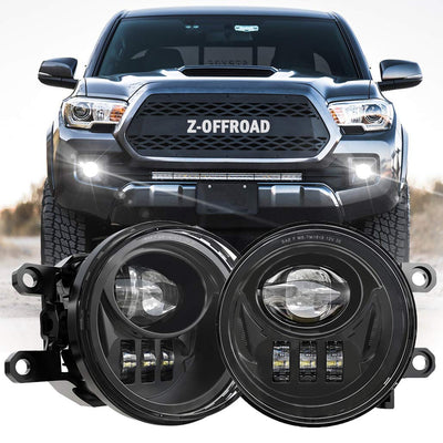 New LED Fog Lights Assembly for 2016-2023 Tacoma SR SR5, Black