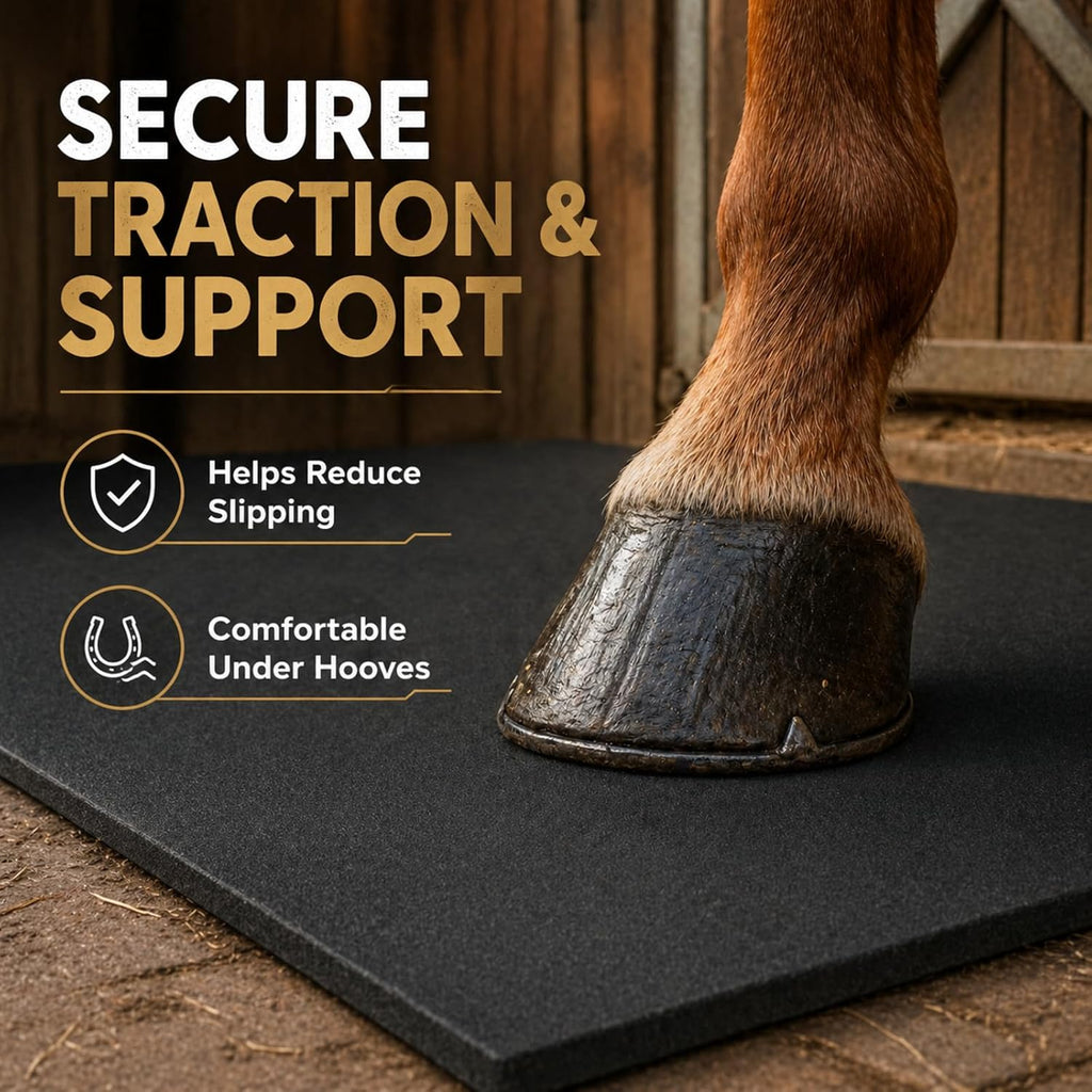 Heavy Duty Rubber Horse Stall Mats 3x4 ft Large Horse Stable Mat
