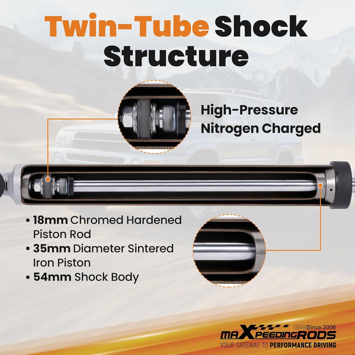 maXpeedingrods 3" Suspension Lift Kit for Toyota 4-Runner 1996-2002