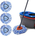 Spin Mop Replacement Heads Compatible with RinseClean 2 Tank Mop System,Microfiber Mop Refill Heads for Cleaning All
