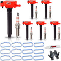 Ignition Coil Pack & Spark Plug & Intake Manifold Gasket Set Fits for Chrysler Town Country 300 Dodge Grand Caravan
