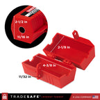 TRADESAFE Lockout Tagout Plug Lock - 110-125V, 4-3/8 x 2-1/8 inches, 2 Pack