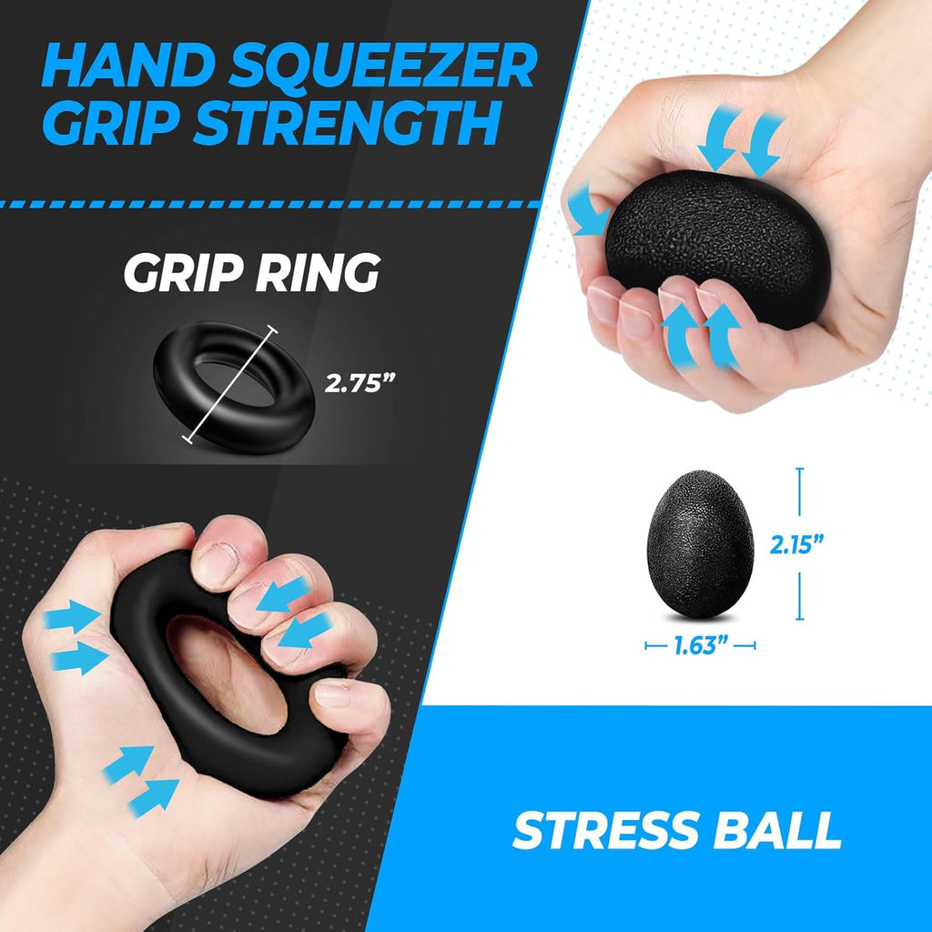 Grip Strength Trainer (5 Pack), Complete Hand Strengthening Devices