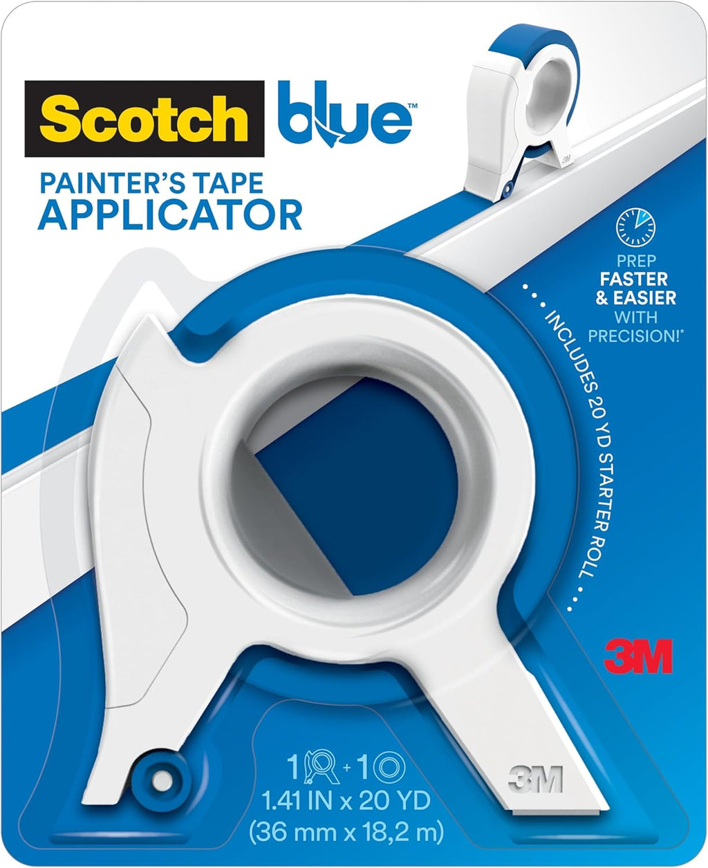 Painters Tape Applicator with 1 Starter Roll (TA3-SB-ESF)