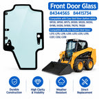 HIKIBEX Front Door Glass 84344565 84415734 Compatible with Case Skid Steer
