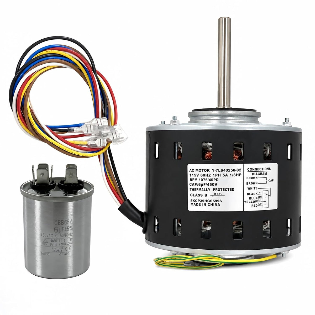 5KCP39HGS599S Furnace Blower Motor Fits Trane & American Standard & Genteq