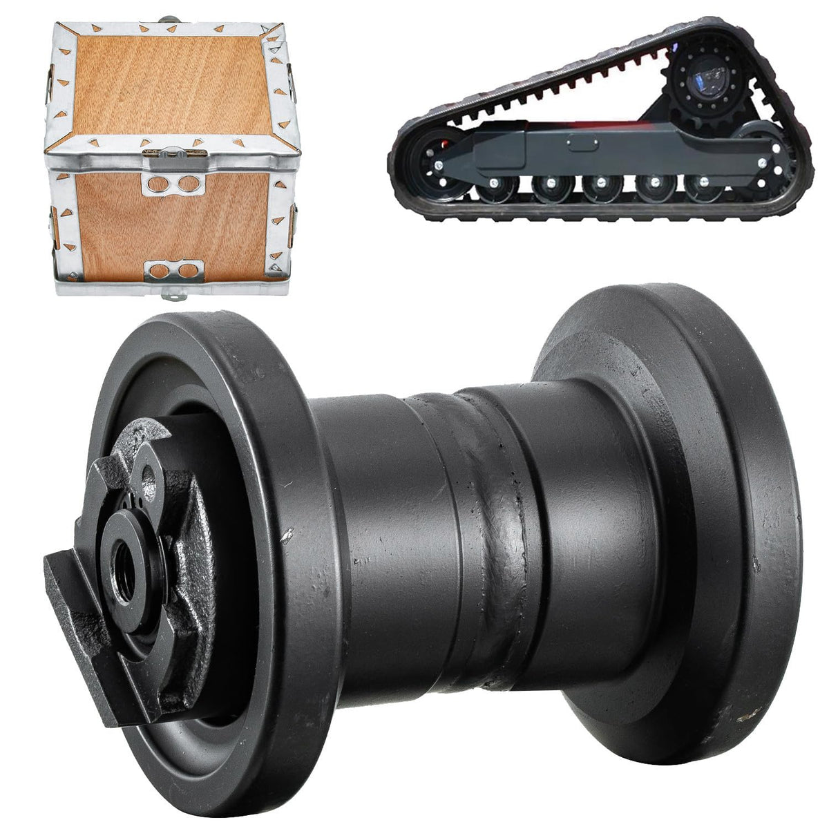 YUFUQIDA Kubota Excavator Track Roller - Track Roller Bottom Roller Compatible with Kubota KX040-4 Excavator Undercarriage (1Pcs)