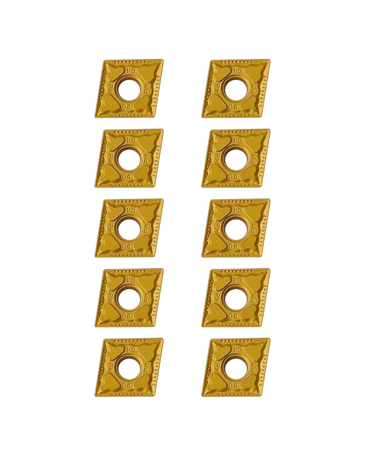 10Pcs Carbide Turning Inserts CNMG431 CNMG120404-PM