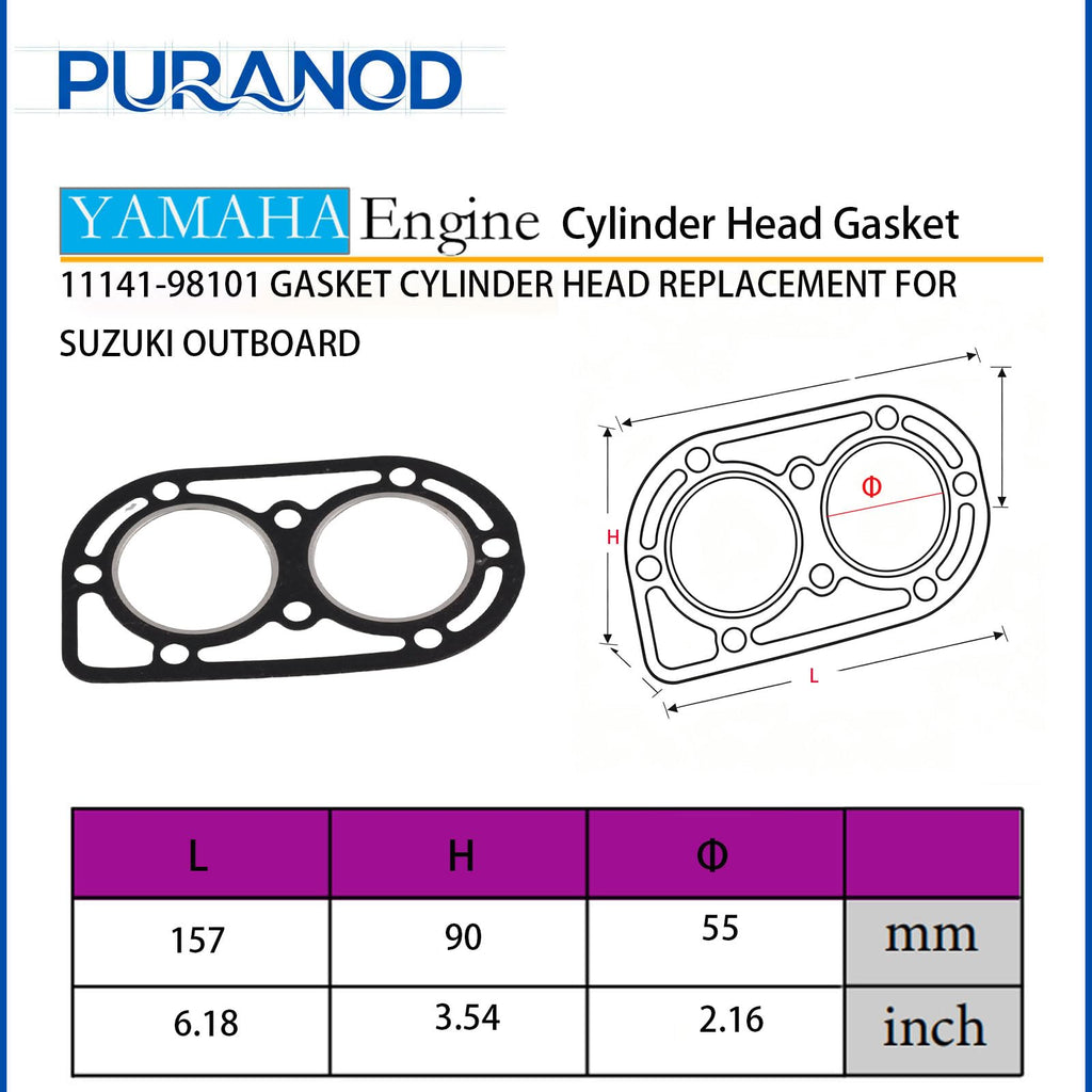 11141-98101 Gasket Cylinder Head Replacement for Suzuki Outboard