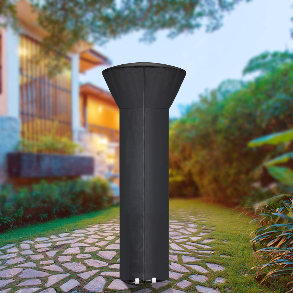 [2 Pack] Patio Heater Covers with Zipper and Storage