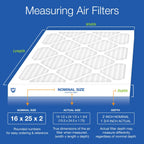 16x25x2 Pleated MERV 12 Air Filters 12 Pack