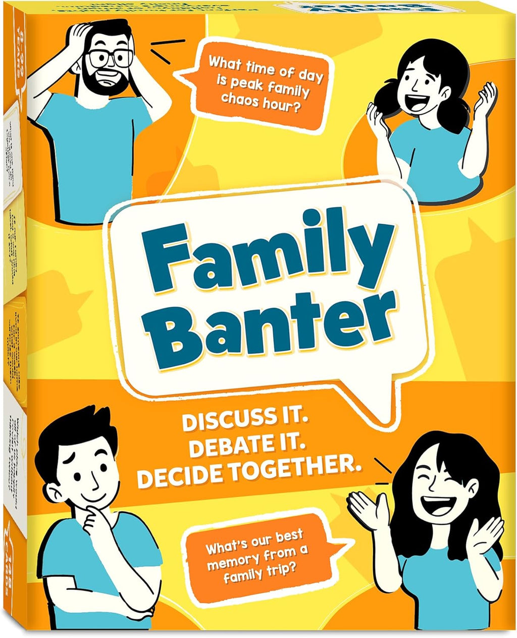 Family Banter Card Game, Fun and Hilarious for Family Game Night, Interactive Conversation with 148 Question Cards