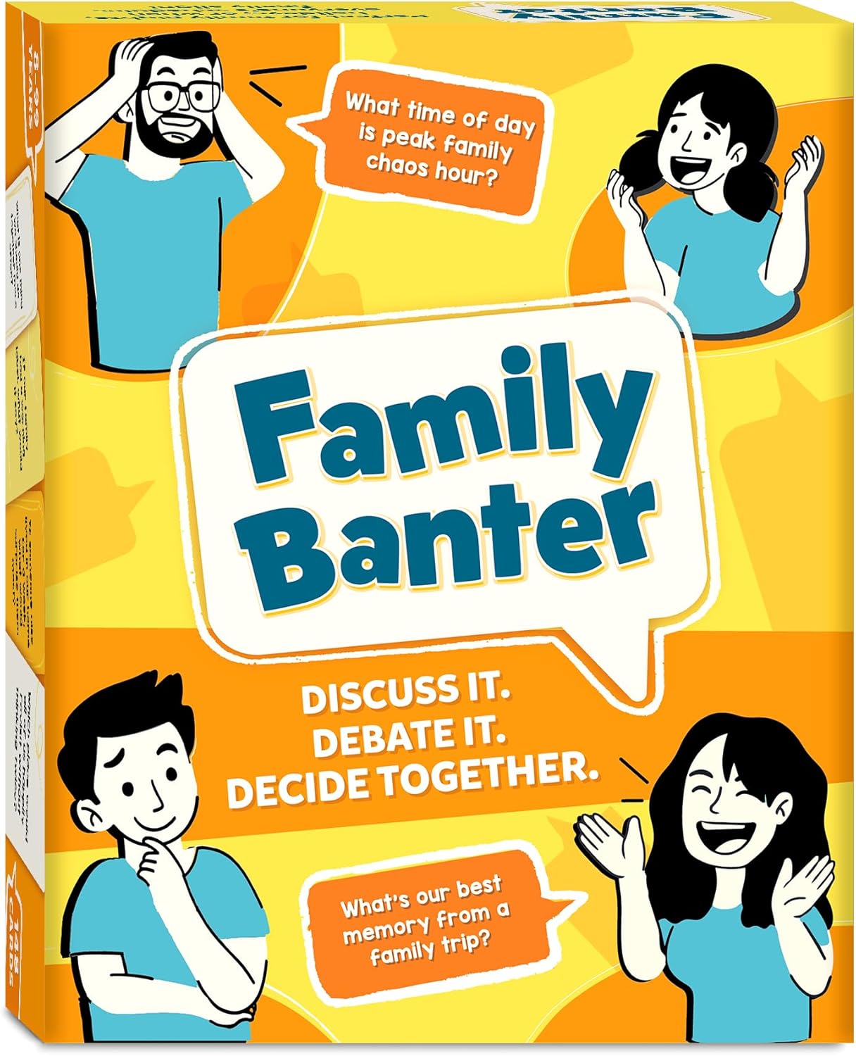 Family Banter Card Game, Fun and Hilarious for Family Game Night, Interactive Conversation with 148 Question Cards