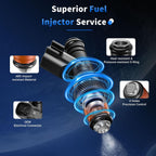 8Pcs Fuel Injectors Compatible with Ford Mercury