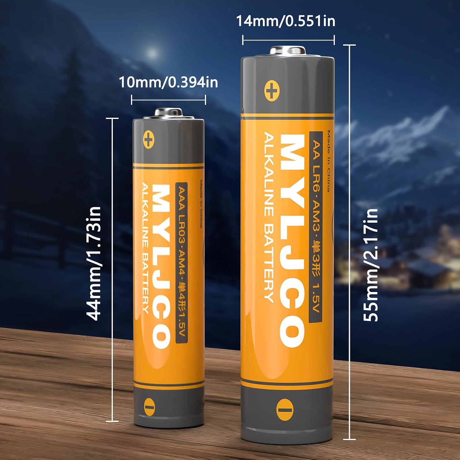 Upgraded 48 Count-AA & AAA High-Performance Alkaline Batteries Value Pack | Combo Pack Contains 24 Double AA