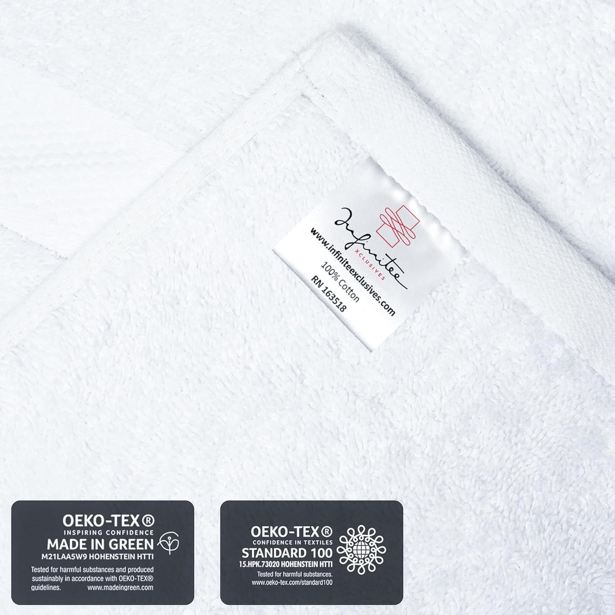 100% Cotton Luxury Wash Cloths for Showering - 12 Pack | Washcloths [13x13] - Soft and Absorbent Face Towels for
