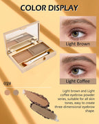 Eyebrow Powder Makeup Kit,Long Lasting Waterproof Eye Brow Powder for Women
