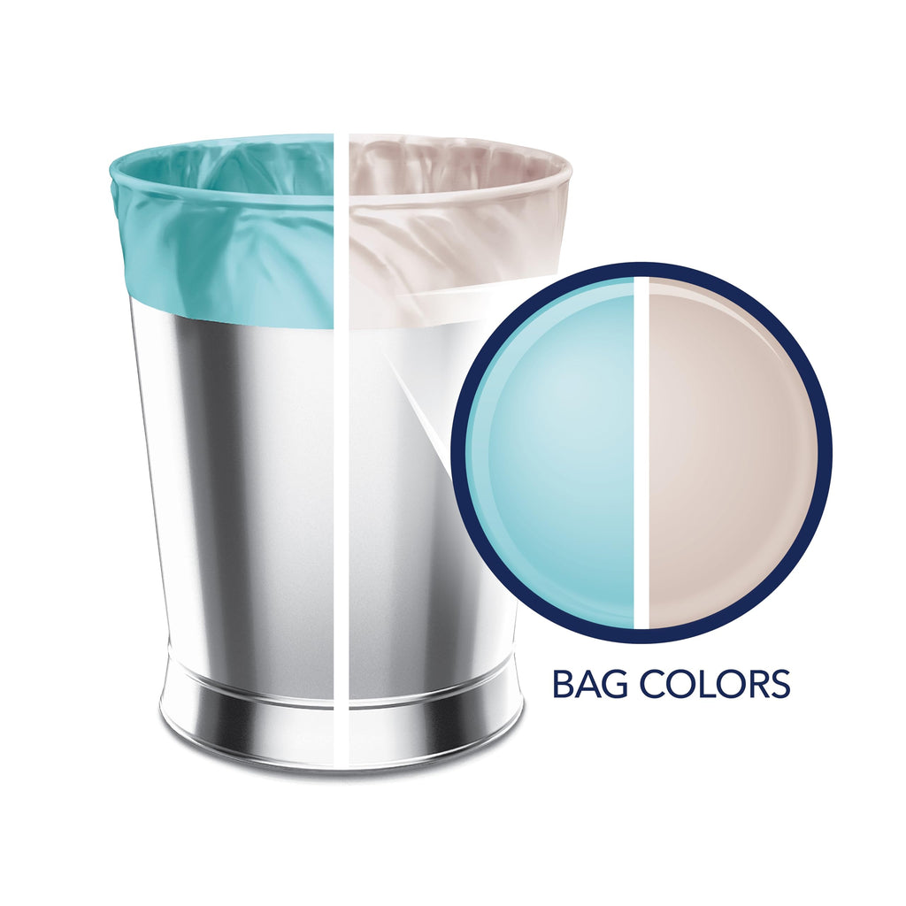 4 Gallon Small Trash Bags Twist Tie 80 Count Duo Scents