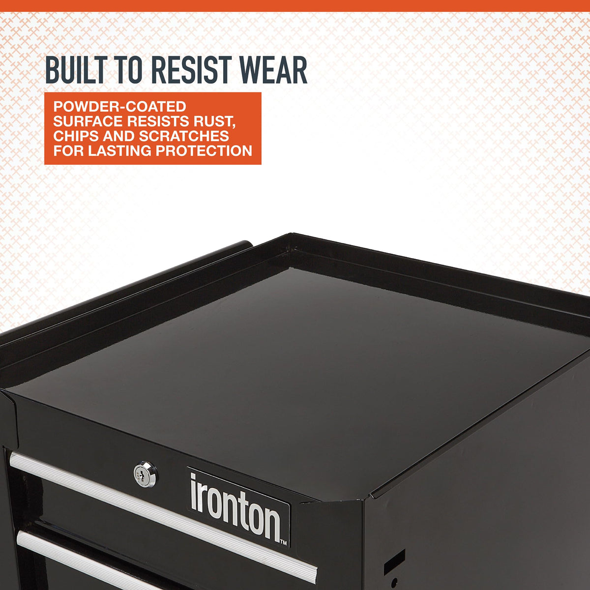 5-Drawer Rolling Cabinet, 17in., 75-Lb. Capacity, Steel