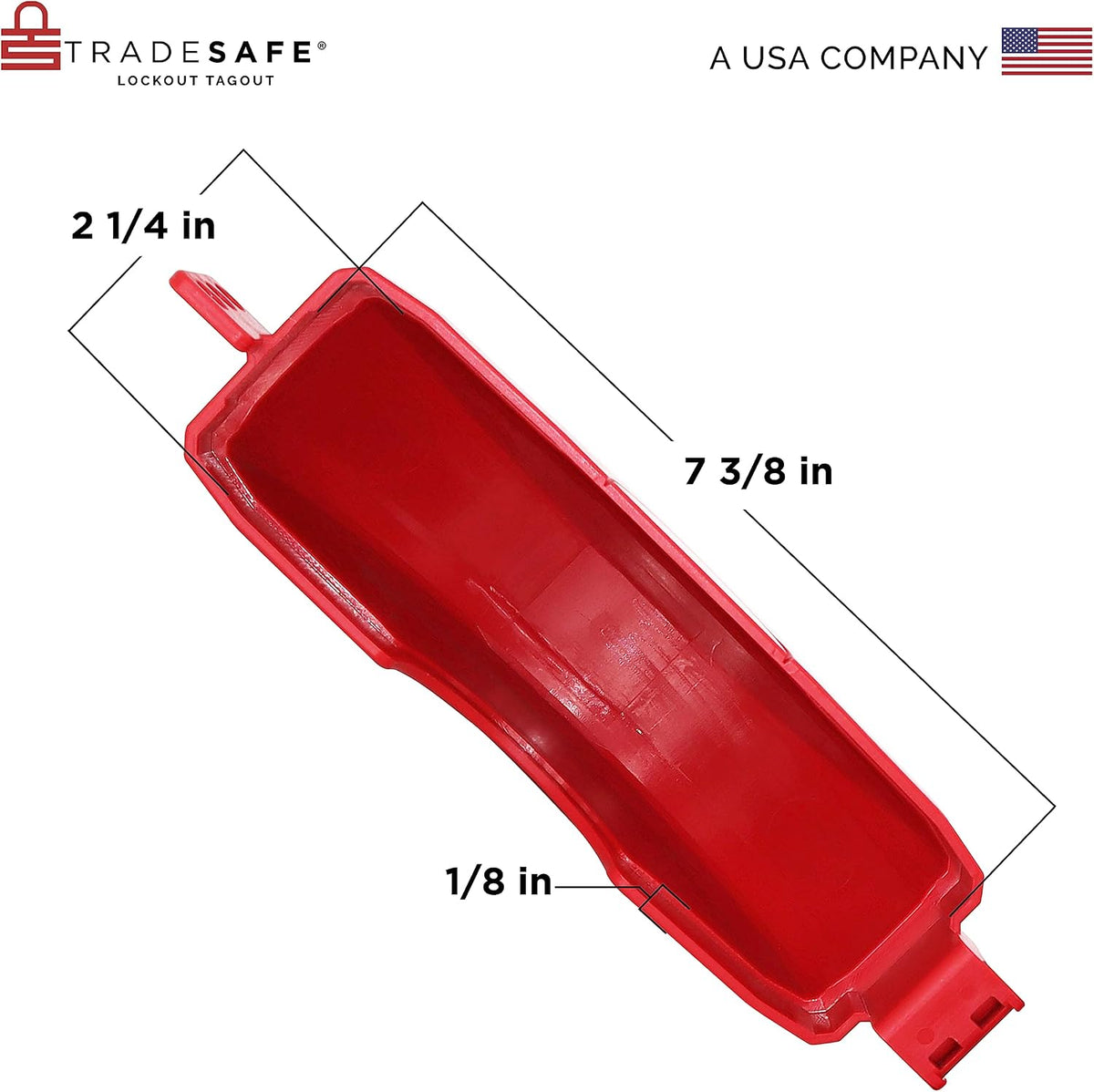 TRADESAFE Gate Valve Lockout Fits 5 inch to 6-1/2 inch Diameter Handles