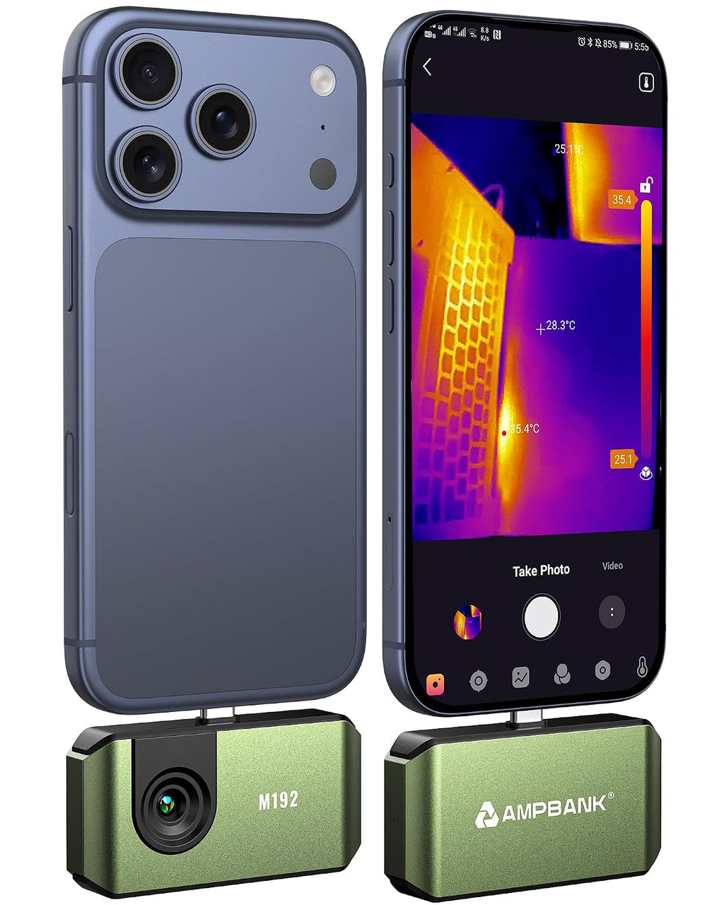 AMPBANK M192 Thermal Camera for Any USB-C iPhone & Android