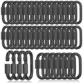 50Pcs Quick Links 1/4” Chain Link Connectors Heavy Duty Carabiner Clips