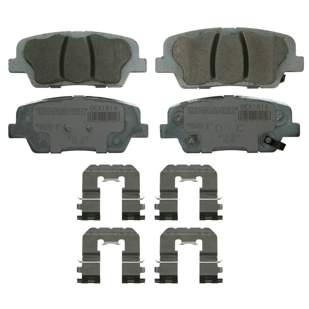 Wagner Brake OEX OEX1816 Disc Brake Pad Set Premium Ceramic
