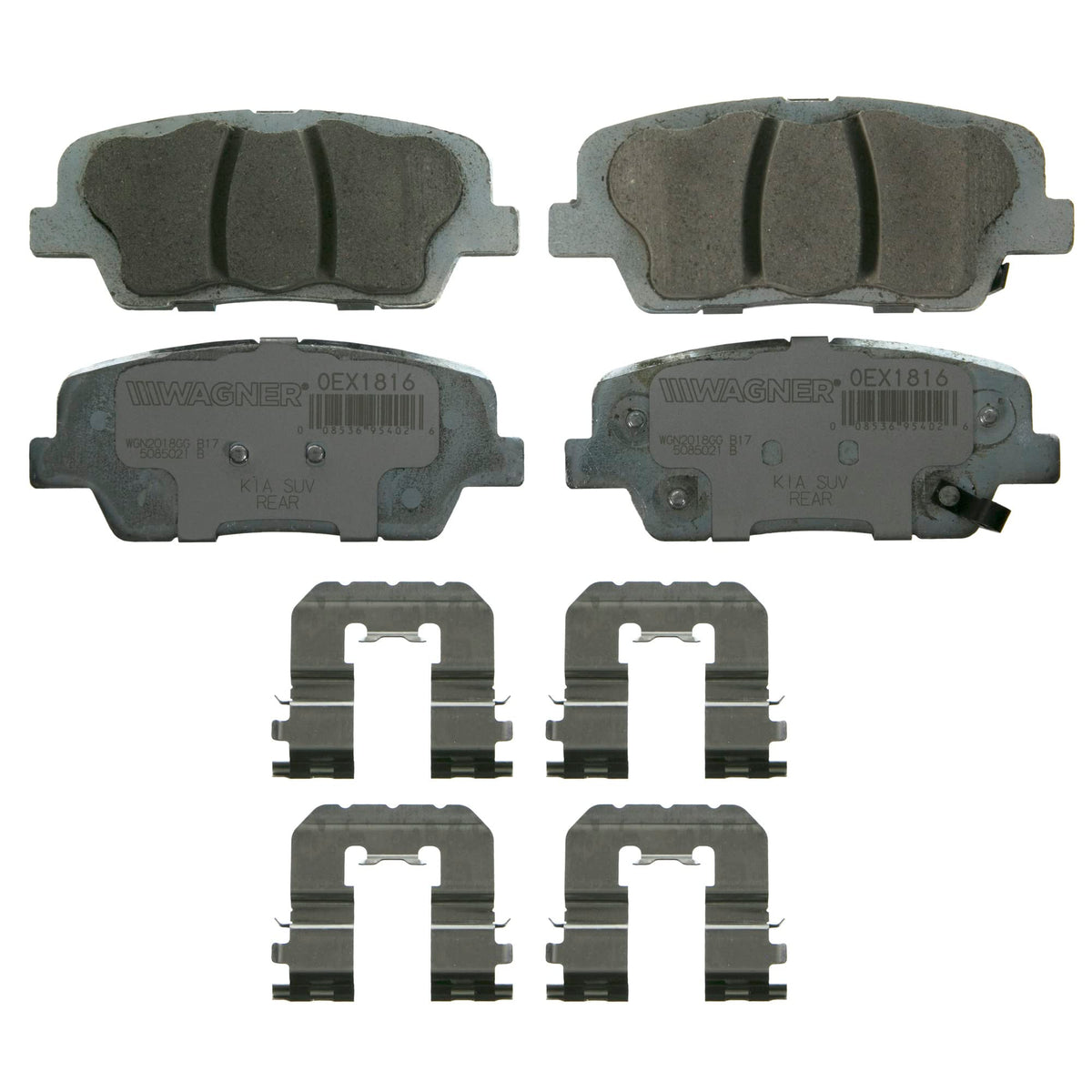Wagner Brake OEX OEX1816 Disc Brake Pad Set Premium Ceramic