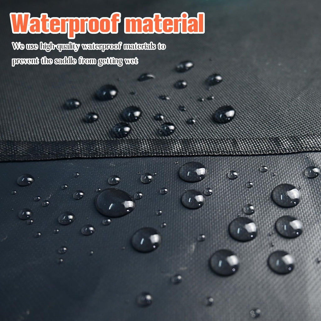 Western Saddle Cover with 6 Elastic Straps（Black）