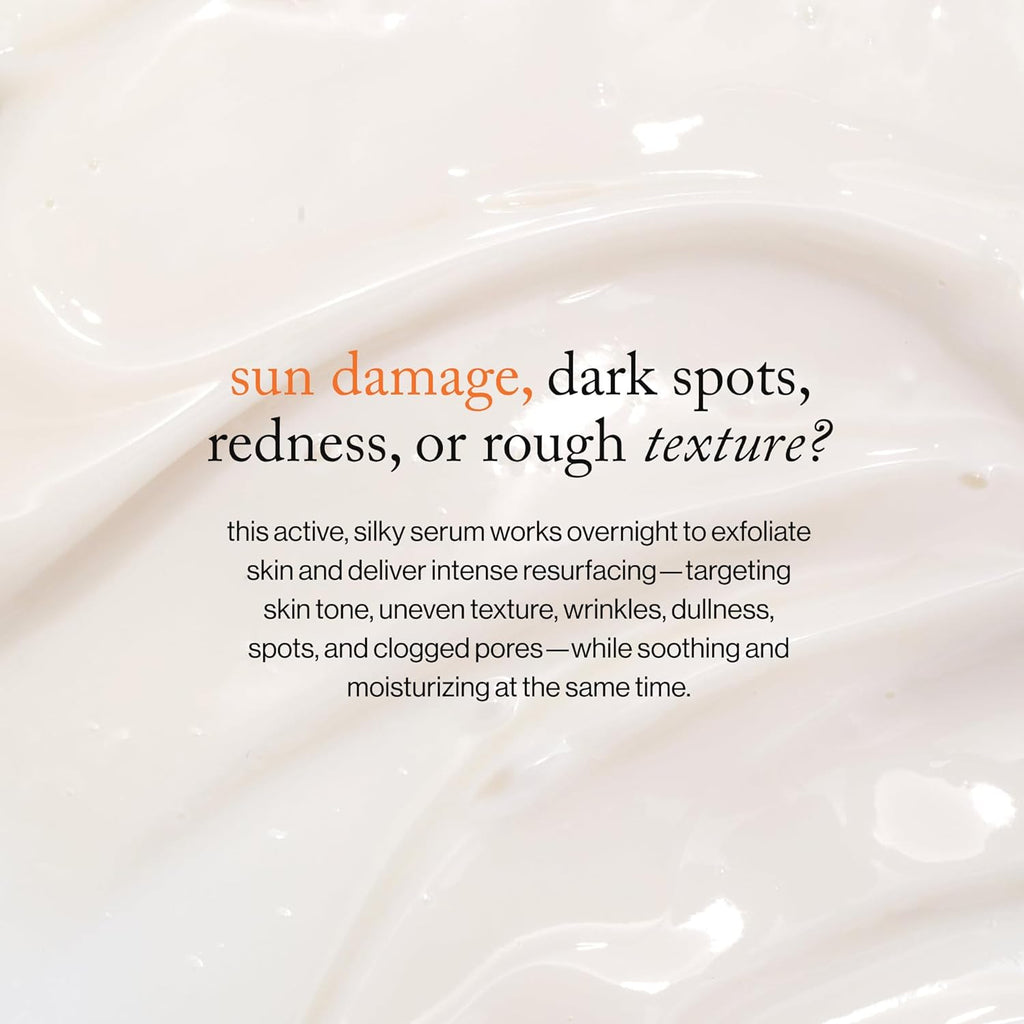 Beauty Sleep Milk Serum | Intense Face Exfoliator to Smooth Uneven Texture, Wrinkles, & Pores | Glycolic Acid &