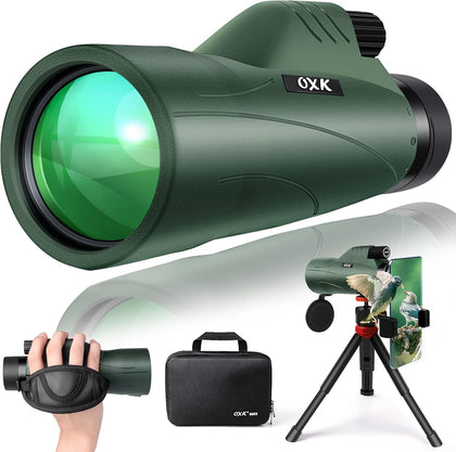 12x56 Monocular Telescope for Adults High Powered with Smartphone Adapter