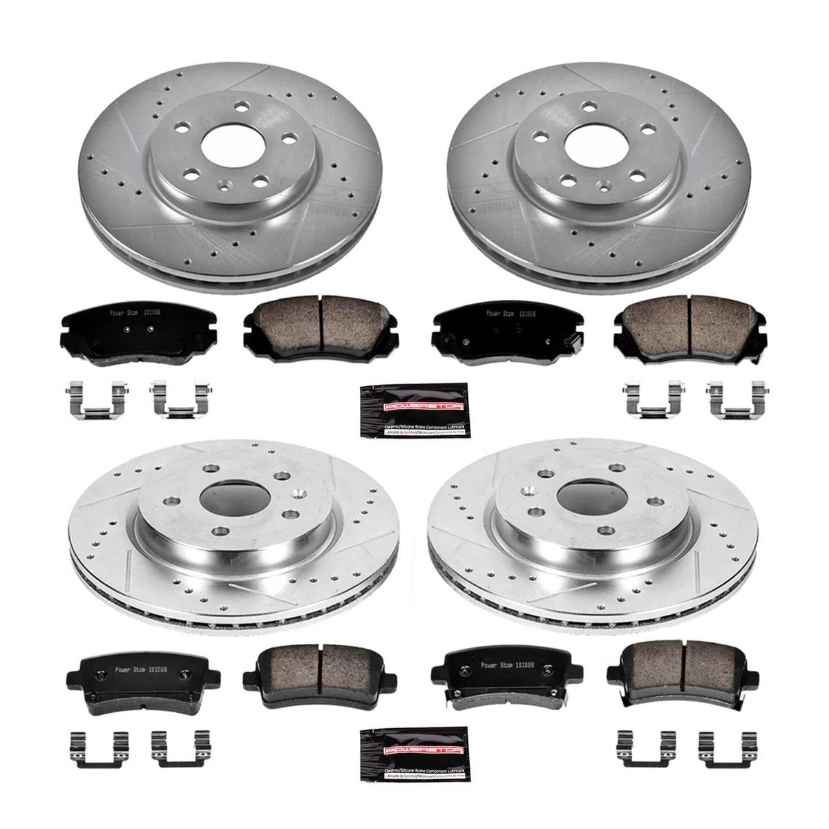 PowerStop Z23 Performance Brake Pad & Rotor Kit Front & Rear K5515