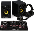 DJ Learning Kit w/ Inpulse 200 DJ Controller, 15 Watt Monitor Speakers and Sound-Isolating Headphones –2 Decks