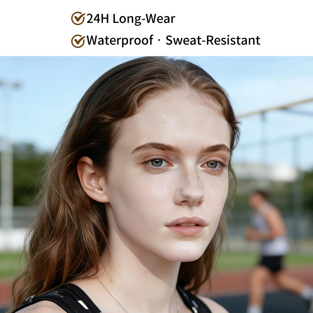 2-in-1 Foundation + Concealer, Full Coverage Makeup(01 Fair Ivory)