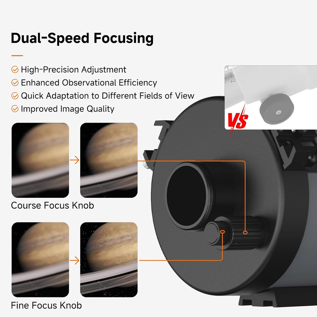 MK127 Astronomy Observation Set for Planetary Observation | MK127 OTA with SV188P Dielectric Mirror Star Diagonal