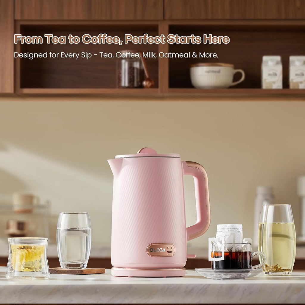 Electric Tea Kettle: 1200W Fast Boil Electric Water Kettles 1.5L | Stainless Steel Kettle; Large Electric Water