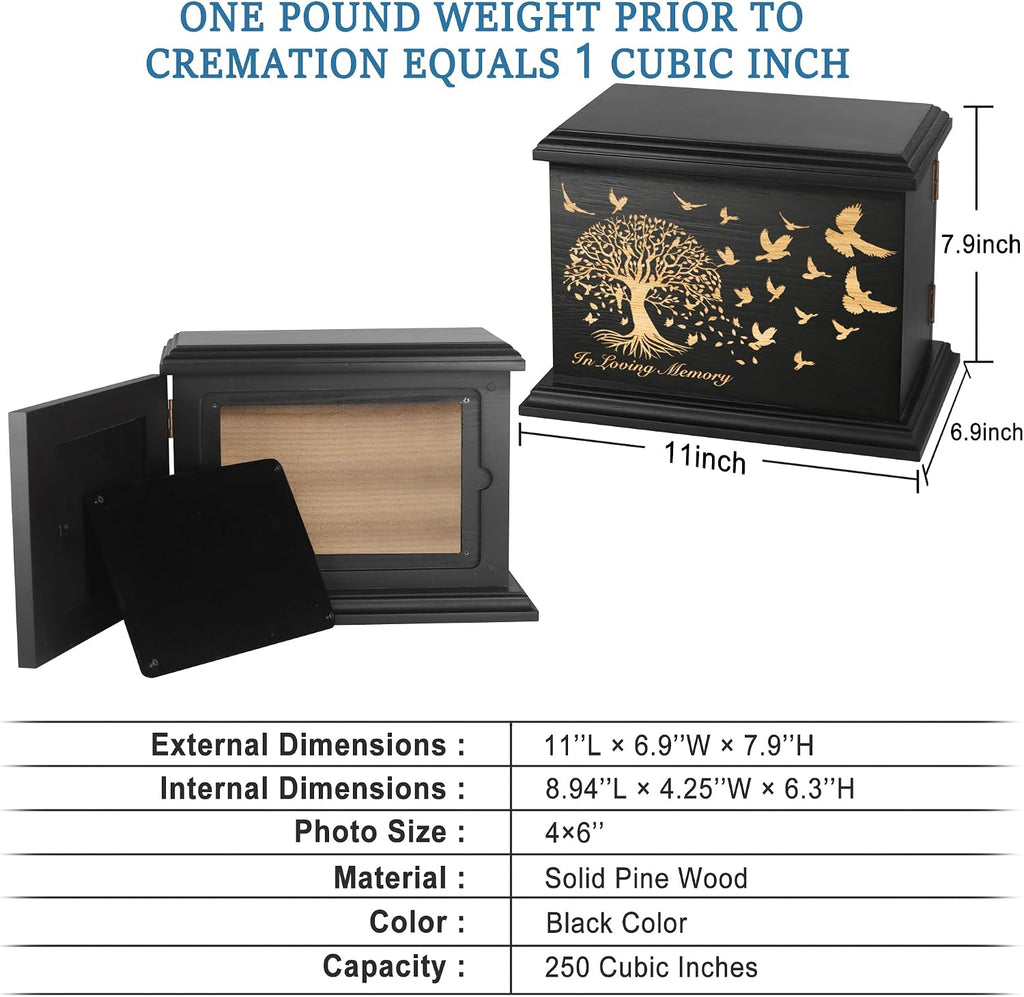Cremation Urns for Human Ashes Male Female with Photo Frame